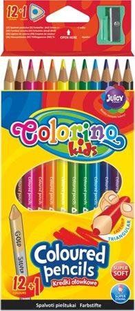 Colorino Pastelky trojhranné s strúhadlom 12 farieb