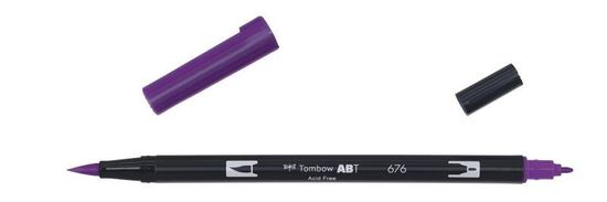 Tombow Obojstranná štetcová fixka ABT - royal purple