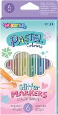 Colorino Pastel - popisovače s trblietkami 6 farieb