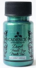 Cadence Metalická akrylová farba Dora Metalic - emeraldová zelená / 50 ml