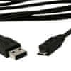 CABLEXPERT GEMBIRD Kábel USB A Male/Micro USB Male 2.0, 1m, Black High Quality