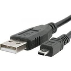 PremiumCord Kábel USB, AB mini, 8pinov, 2m Sanyo, Panasonic LUMIX