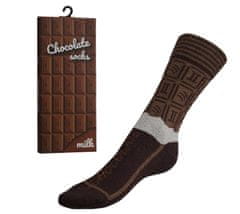 Ponožky Čokoláda v darčekovom balení - 35-38 - hnedá