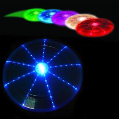 Northix Frisbee s LED osvetlením - 7 farieb 