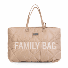 Childhome Cestovná taška Family Bag Puffered Beige