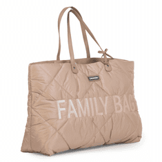 Childhome Cestovná taška Family Bag Puffered Beige