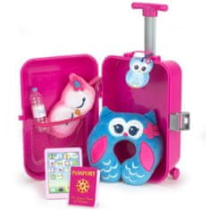 Teamson Sophia's - 18" bábika - Súprava cestovných kufrov - Hot Pink