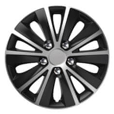 Versaco Puklica Rapide NC 14 "SILVER & BLACK (čierno- strieborná) s chromovými skrutkami