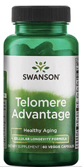 Swanson Telomere Advantage, 60 rastlinných kapsúl