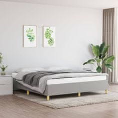 Vidaxl Rám na boxspring posteľ bledosivý 160x200 cm látka