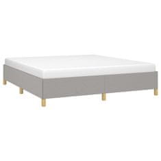 Vidaxl Rám na boxspring posteľ bledosivý 160x200 cm látka