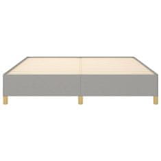 Vidaxl Rám na boxspring posteľ bledosivý 160x200 cm látka