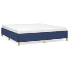 Vidaxl Rám na boxspring posteľ modrý 160x200 cm látka