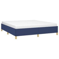 Vidaxl Rám na boxspring posteľ modrý 180x200 cm látka