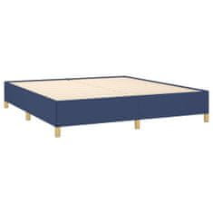 Vidaxl Rám na boxspring posteľ modrý 180x200 cm látka