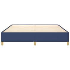 Vidaxl Rám na boxspring posteľ modrý 180x200 cm látka