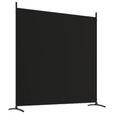Petromila vidaXL 3-panelový paraván čierny 525x180 cm látkový