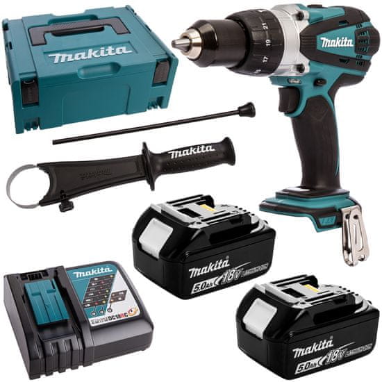 Makita Rázový uťahovák 18V 91Nm 2x5Ah DHP458RTJ