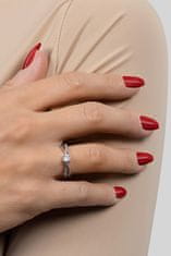 Brilio Silver Očarujúce strieborný zásnubný prsteň RI049W (Obvod 50 mm)