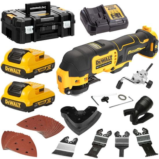 DeWalt Multifunkčný nástroj oscilácia. 12V 2x2Ah BL TS