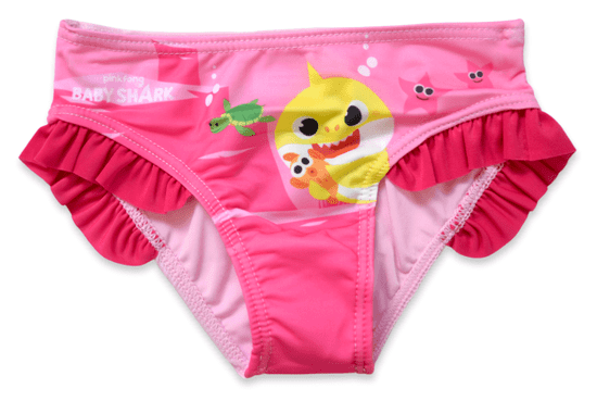 SETINO Dievčenské plavky nohavičky "Baby Shark" svetlo ružová