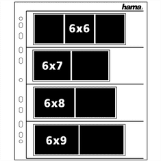 HAMA obal na negatív, 24x36 mm, pergamen matný, 25 ks