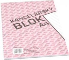 Kancelársky blok A4, linka, 50 listov