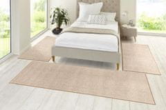 Hanse Home Kobercová sada Pure 102662 Taupe / Creme (Rozmery kobercov 3 diely: 70x140 cm (2x), 70x240 cm (1x))