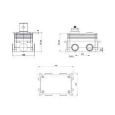 Mereo Sprchový set: CB60106TC, CB705B, CB485F, CB910Q, CB466J, CB111F, CB700B CB60106TC4 - Mereo