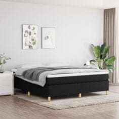 Vidaxl Rám na boxspring posteľ čierny látka 180x200 cm