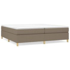 Vidaxl Rám na boxspring posteľ sivohnedý 200x200 cm látka