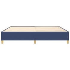 Vidaxl Rám na boxspring posteľ modrý 200x200 cm látka