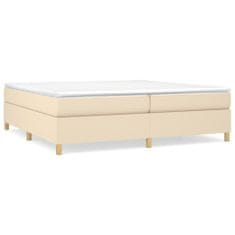 Vidaxl Rám na boxspring posteľ krémový 200x200 cm látka