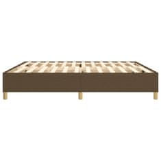 Vidaxl Rám na boxspring posteľ tmavohnedý 200x200 cm látka