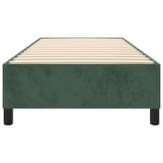 Vidaxl Rám na boxspring posteľ tmavozelený 90x190 cm zamat