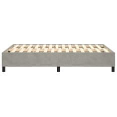 Vidaxl Posteľný rám na boxspring bledosivý 120x200 cm zamat