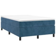 Petromila vidaXL Boxspring posteľ s matracom, tmavomodrá 120x190 cm, zamat