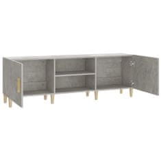 Vidaxl TV stolík betónovo-sivý 150x30x50 cm spracované drevo