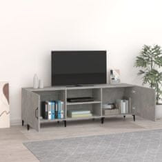 Vidaxl TV stolík betónovo-sivý 150x30x50 cm spracované drevo