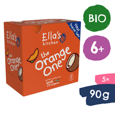 Ella's Kitchen BIO ORANGE ONE ovocné pyré s mangom (5x90 g)