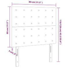 Vidaxl Čelá postele 2 ks biele 80x5x78/88 cm umelá koža