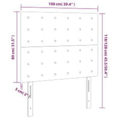 Vidaxl Čelá postele 2 ks tmavozelený 100x5x78/88 cm zamat