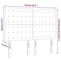 Vidaxl Čelá postele 4 ks modré 72x5x78/88 cm látka