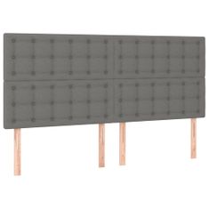 Petromila vidaXL Boxspring posteľ s matracom tmavosivá 200x200 cm látka