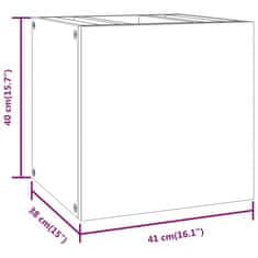 Petromila vidaXL Nástenná kúpeľňová skrinka 41x38x40 cm masívne tíkové drevo