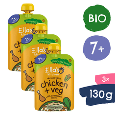 Ella's Kitchen BIO Kuriatko s kukuričnou kašou (3× 130 g)