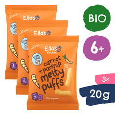 Ella's Kitchen 3× BIO Chrumky mrkva a paštrnák (20 g)