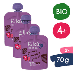 Ella's Kitchen 3× BIO Slivková desiata (70 g)