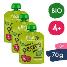 Ella's Kitchen 3× BIO Hrušková desiata (70 g)