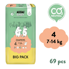 MUUMI BABY Big Pack vel. 4 MAXI (7-14 kg) 69 ks